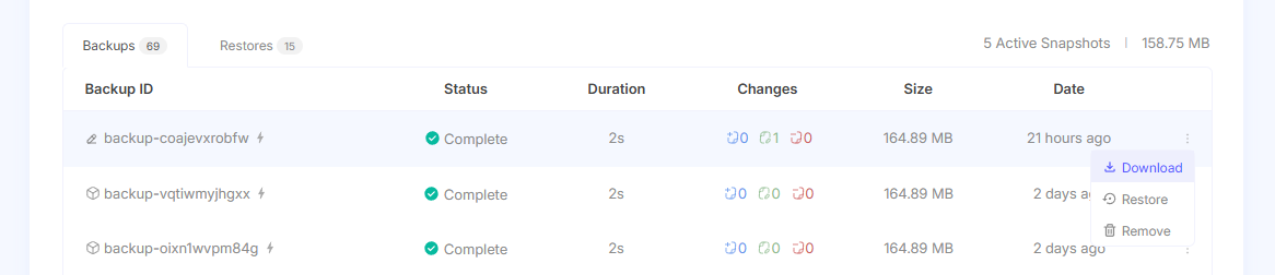 Pluton download snapshot